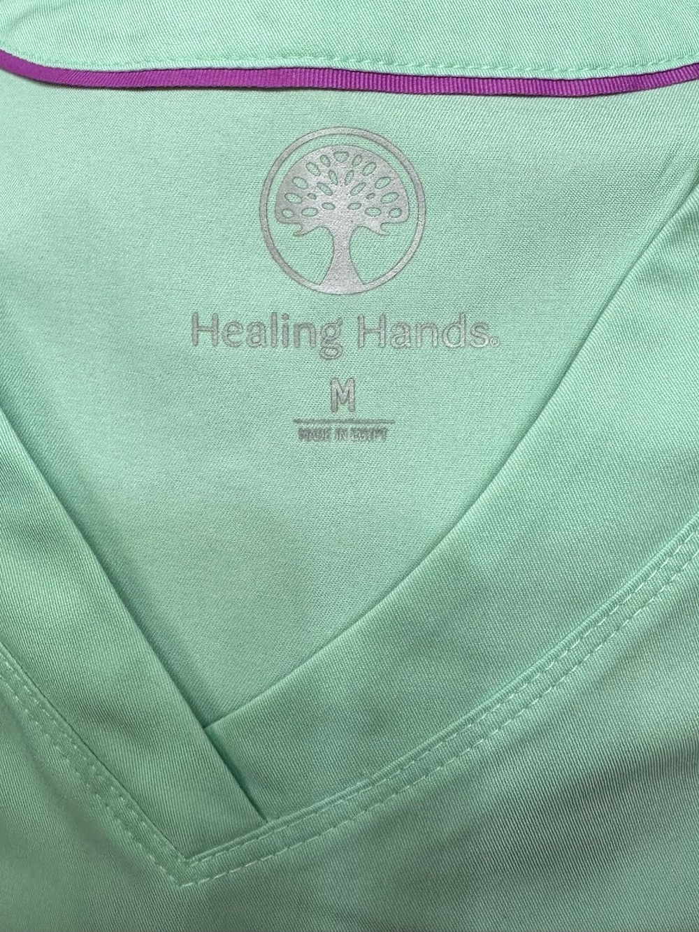 Women’s Healing Hands Purple Label style “Jill” Mint green EUC